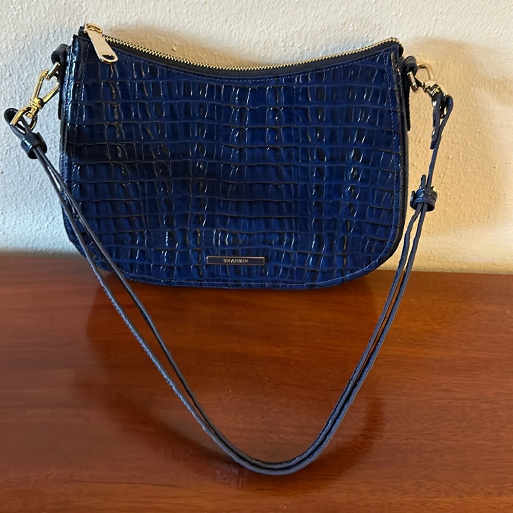 NWOT Brahmin Mod Shayna in La Scala Croc Embossed Leather 11.5"WX8.5"HX2.5"D